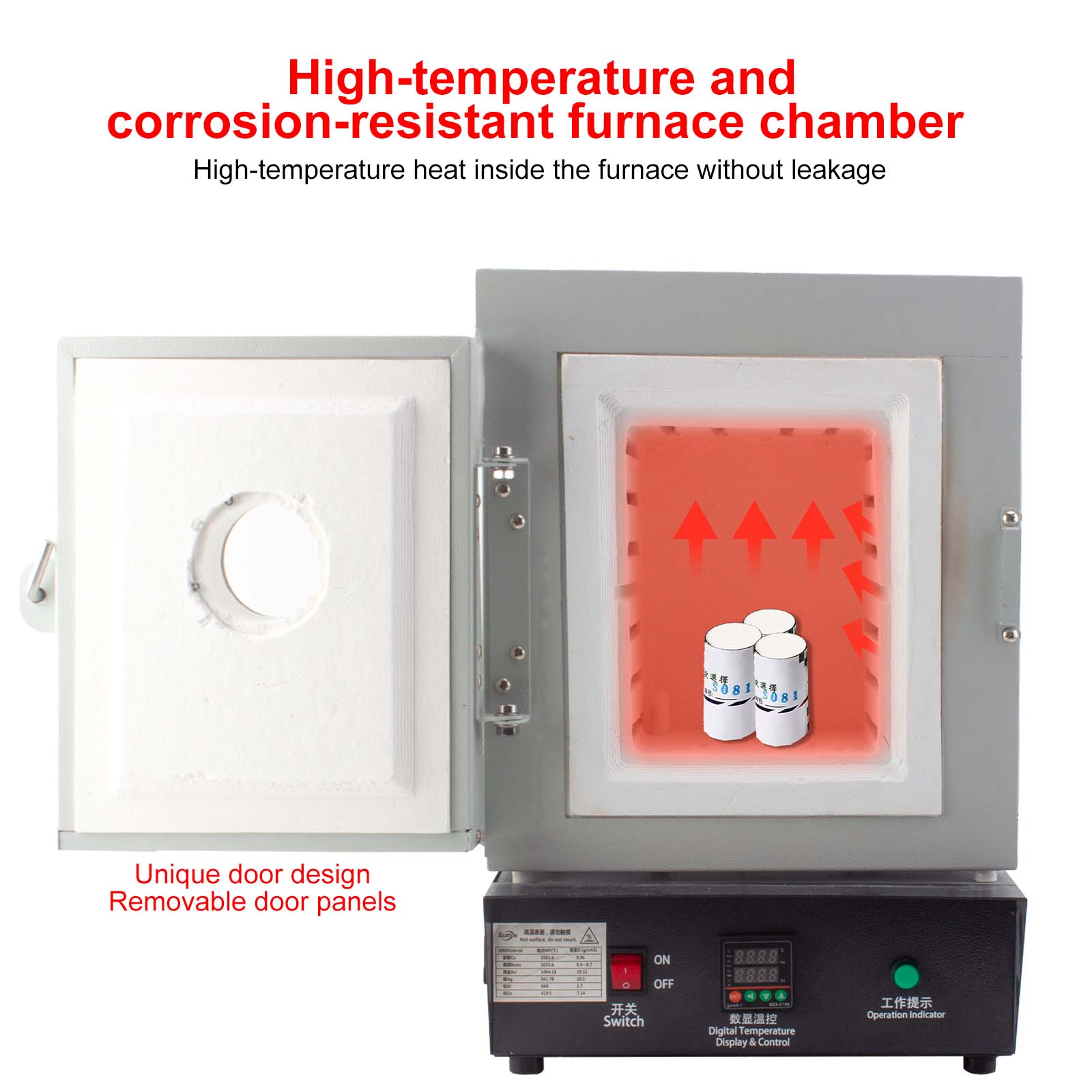 Jewelry Making Machines - 1150℃ High-Temp Muffle Furnace with Observation