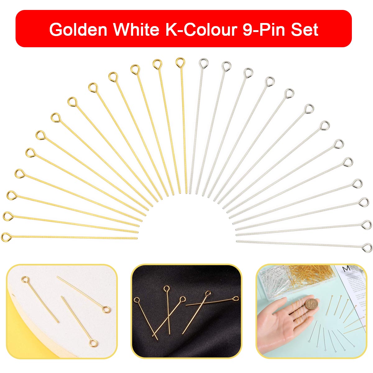 150pcs/Pack Metal 9-pin Steel  - đánh giá và giá Jewelry Making Drill