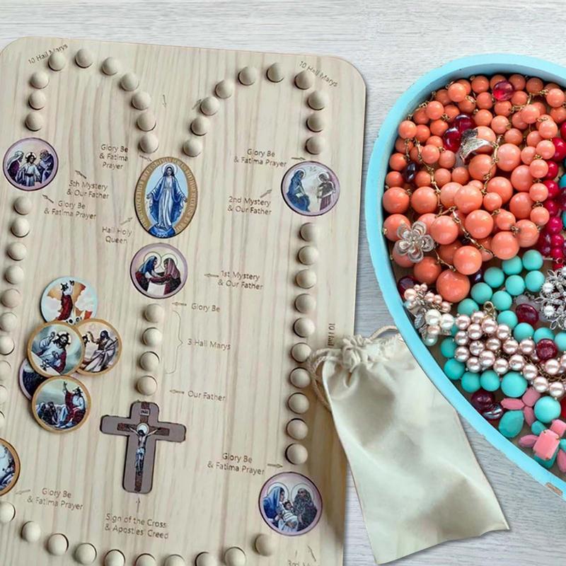 Wooden Rosary Beads Board With - đánh giá và giá Jewelry Making Board