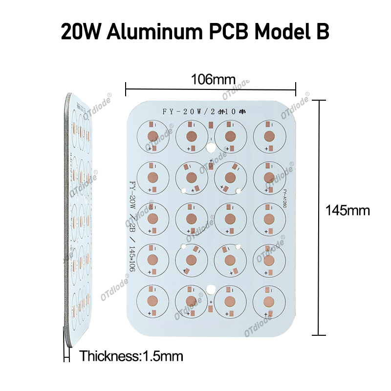 LED Aluminum Base Plate PCB Bo - đánh giá và giá Jewelry Making Board