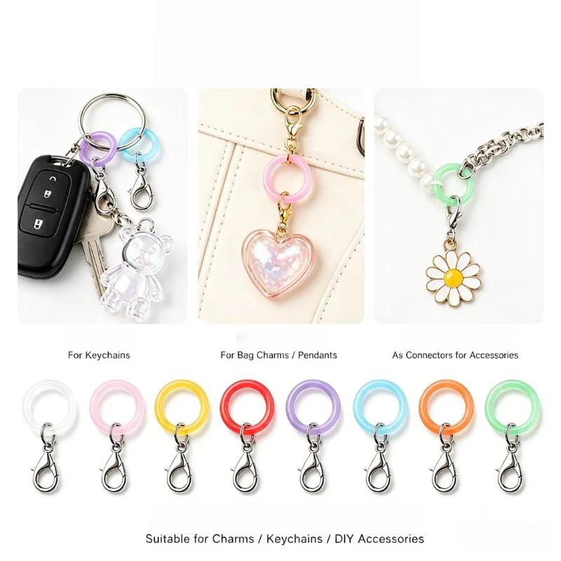 5/10 Pcs Silicone Umbrella Han - đánh giá và giá Lobster Clasp Silver