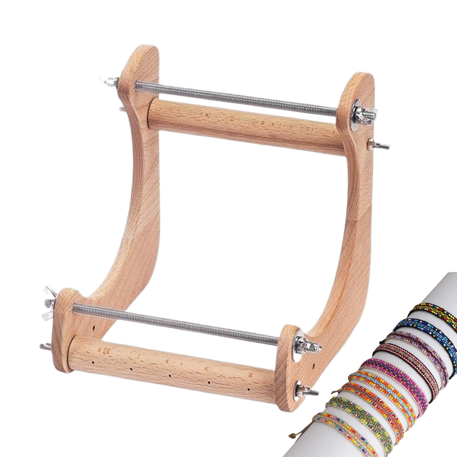 Wood Beading Loom Adjustable V - đánh giá và giá Jewelry Making Machines