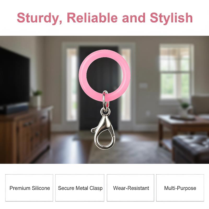 Silicone Umbrella Handle Rings - đánh giá và giá Lobster Clasp Silver