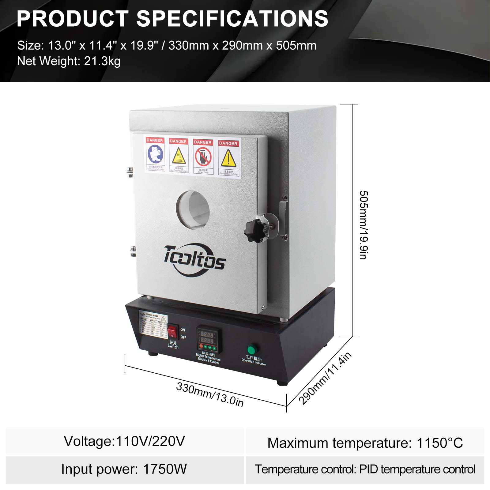 1150℃ High-Temp Muffle Furnace - đánh giá và giá Jewelry Making Machines