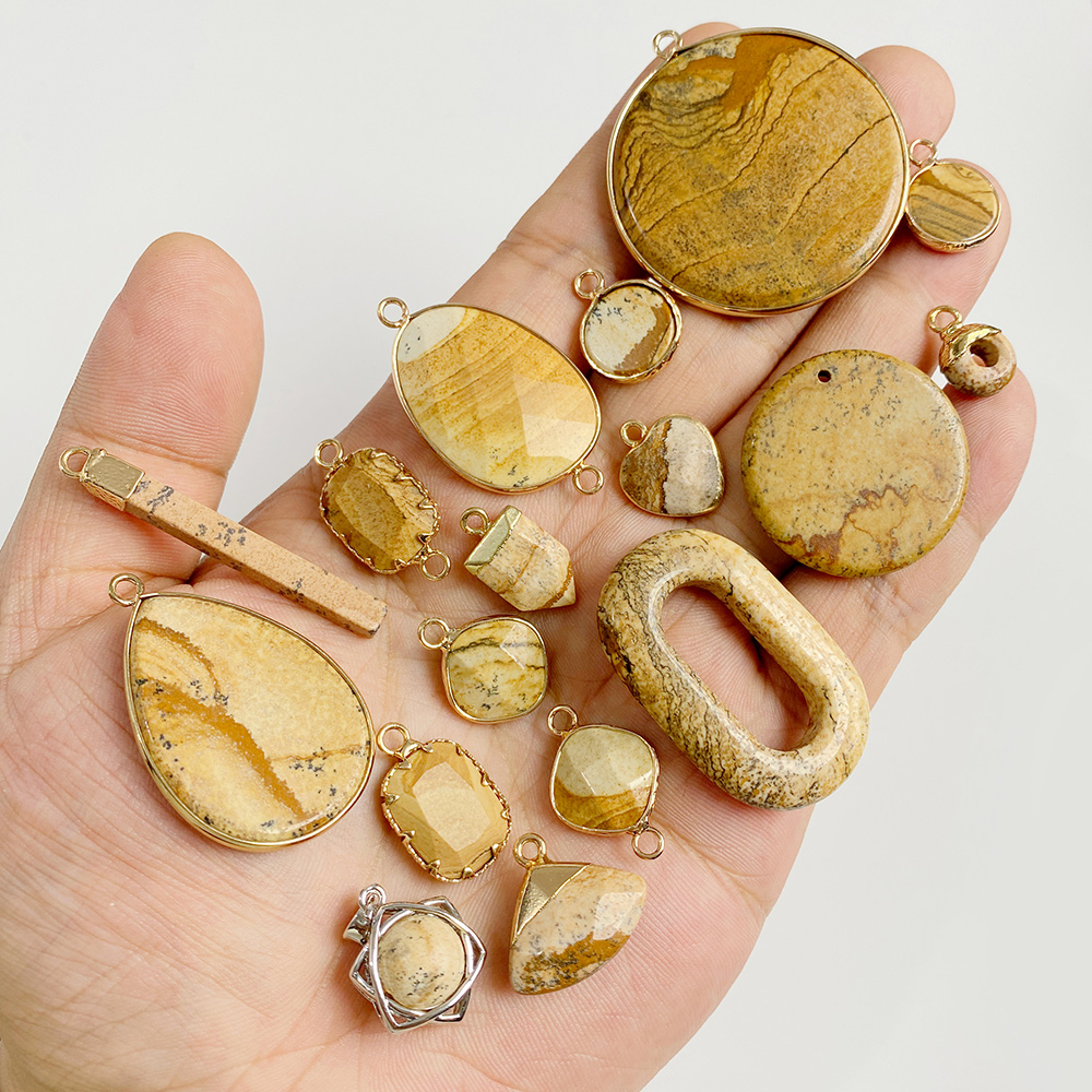 Wholesale Natural Picture Jasp - đánh giá và giá Jewelry Making Gemstones