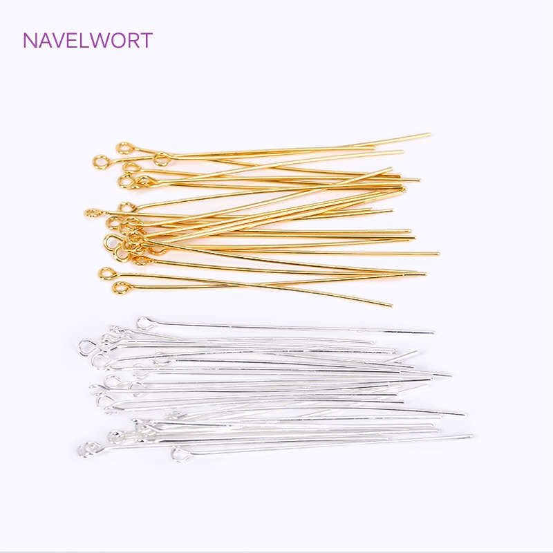 50pcs/Lot 18K Gold Plated Pins - đánh giá và giá Jewelry Making Drill