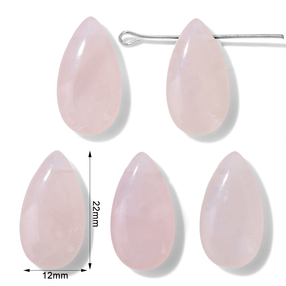 2PCS Natural Teardrop Stone Pe - đánh giá và giá Jewelry Making Gemstones