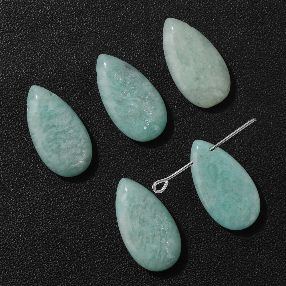 2PCS Natural Teardrop Stone Pe - đánh giá và giá Jewelry Making Gemstones